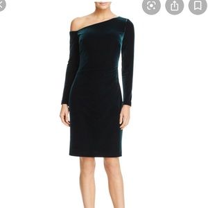 Ralph Lauren off-shoulder velvet dress